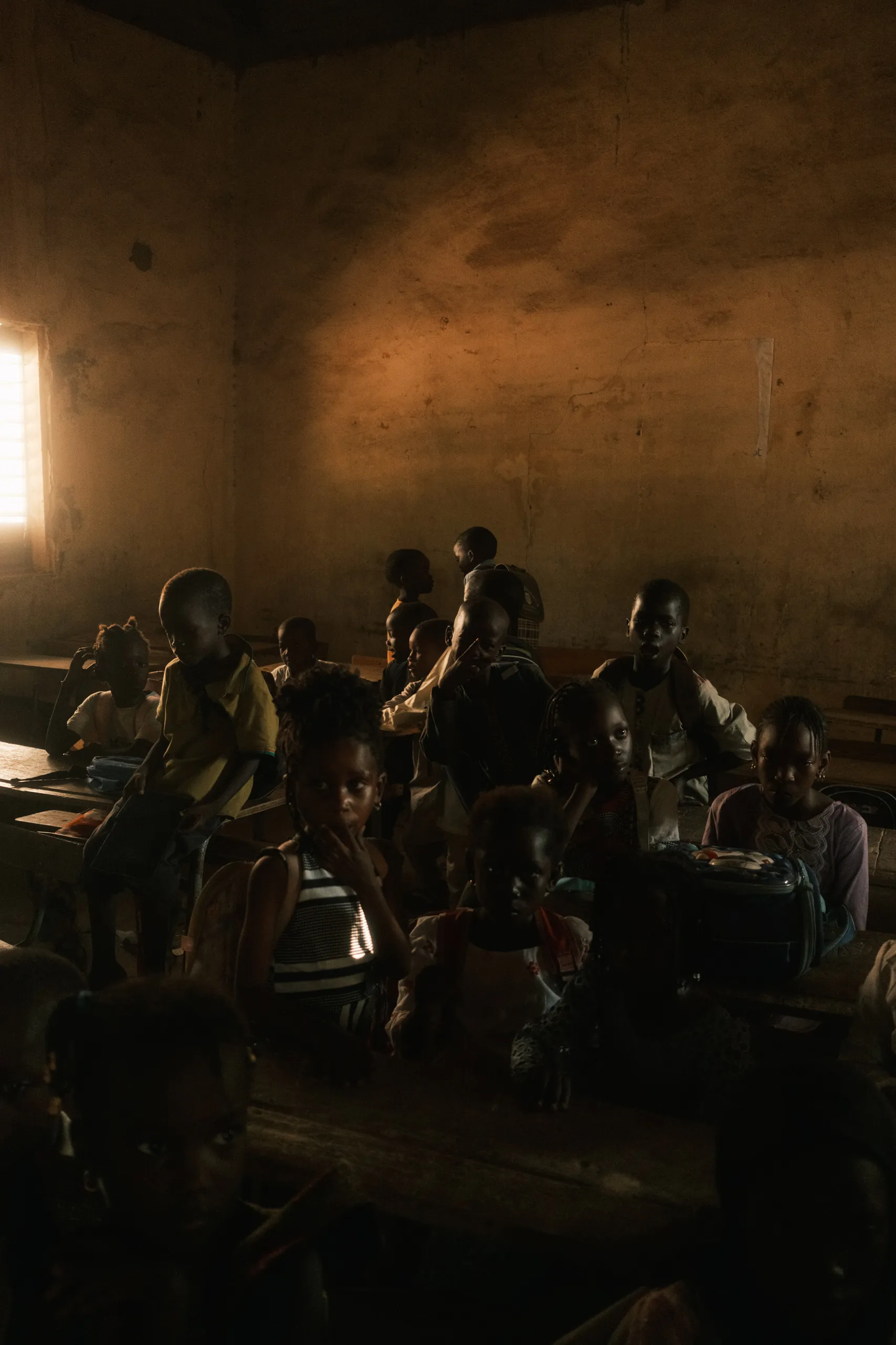 Children in a classroom during a lesson